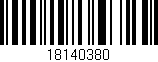 Código de barras (EAN, GTIN, SKU, ISBN): '18140380'
