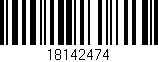 Código de barras (EAN, GTIN, SKU, ISBN): '18142474'
