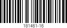 Código de barras (EAN, GTIN, SKU, ISBN): '181461-16'