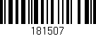 Código de barras (EAN, GTIN, SKU, ISBN): '181507'