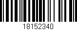 Código de barras (EAN, GTIN, SKU, ISBN): '18152340'