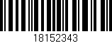 Código de barras (EAN, GTIN, SKU, ISBN): '18152343'