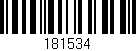 Código de barras (EAN, GTIN, SKU, ISBN): '181534'
