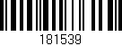 Código de barras (EAN, GTIN, SKU, ISBN): '181539'
