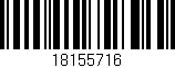 Código de barras (EAN, GTIN, SKU, ISBN): '18155716'