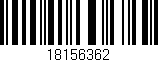 Código de barras (EAN, GTIN, SKU, ISBN): '18156362'