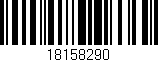 Código de barras (EAN, GTIN, SKU, ISBN): '18158290'