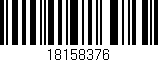 Código de barras (EAN, GTIN, SKU, ISBN): '18158376'