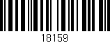 Código de barras (EAN, GTIN, SKU, ISBN): '18159'