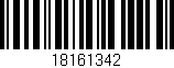 Código de barras (EAN, GTIN, SKU, ISBN): '18161342'