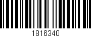 Código de barras (EAN, GTIN, SKU, ISBN): '1816340'