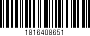Código de barras (EAN, GTIN, SKU, ISBN): '1816408651'