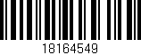 Código de barras (EAN, GTIN, SKU, ISBN): '18164549'