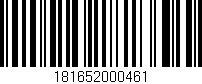 Código de barras (EAN, GTIN, SKU, ISBN): '181652000461'