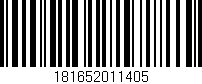 Código de barras (EAN, GTIN, SKU, ISBN): '181652011405'