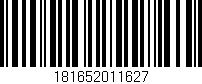 Código de barras (EAN, GTIN, SKU, ISBN): '181652011627'