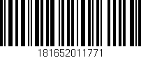 Código de barras (EAN, GTIN, SKU, ISBN): '181652011771'