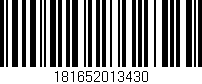 Código de barras (EAN, GTIN, SKU, ISBN): '181652013430'