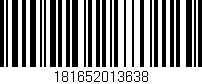 Código de barras (EAN, GTIN, SKU, ISBN): '181652013638'