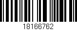 Código de barras (EAN, GTIN, SKU, ISBN): '18166762'
