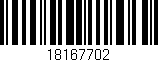 Código de barras (EAN, GTIN, SKU, ISBN): '18167702'