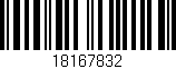 Código de barras (EAN, GTIN, SKU, ISBN): '18167832'