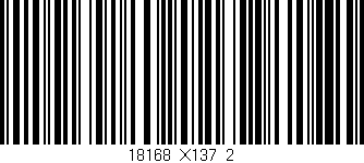 Código de barras (EAN, GTIN, SKU, ISBN): '18168_X137_2'