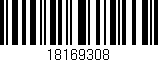 Código de barras (EAN, GTIN, SKU, ISBN): '18169308'