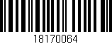 Código de barras (EAN, GTIN, SKU, ISBN): '18170064'