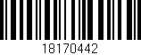 Código de barras (EAN, GTIN, SKU, ISBN): '18170442'