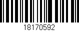 Código de barras (EAN, GTIN, SKU, ISBN): '18170592'