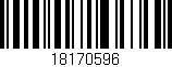 Código de barras (EAN, GTIN, SKU, ISBN): '18170596'