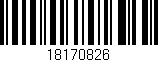 Código de barras (EAN, GTIN, SKU, ISBN): '18170826'