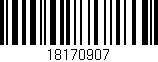 Código de barras (EAN, GTIN, SKU, ISBN): '18170907'