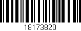 Código de barras (EAN, GTIN, SKU, ISBN): '18173820'