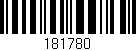 Código de barras (EAN, GTIN, SKU, ISBN): '181780'