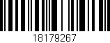 Código de barras (EAN, GTIN, SKU, ISBN): '18179267'