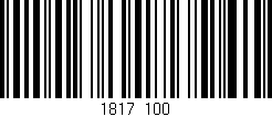 Código de barras (EAN, GTIN, SKU, ISBN): '1817/100'
