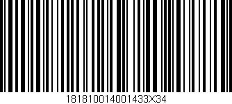 Código de barras (EAN, GTIN, SKU, ISBN): '181810014001433X34'