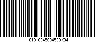 Código de barras (EAN, GTIN, SKU, ISBN): '181810345034530X34'
