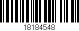 Código de barras (EAN, GTIN, SKU, ISBN): '18184548'