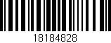 Código de barras (EAN, GTIN, SKU, ISBN): '18184828'
