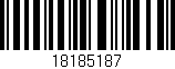 Código de barras (EAN, GTIN, SKU, ISBN): '18185187'