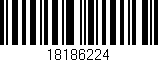 Código de barras (EAN, GTIN, SKU, ISBN): '18186224'