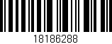 Código de barras (EAN, GTIN, SKU, ISBN): '18186288'