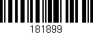 Código de barras (EAN, GTIN, SKU, ISBN): '181899'
