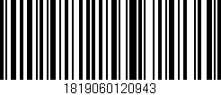 Código de barras (EAN, GTIN, SKU, ISBN): '1819060120943'