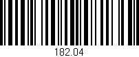 Código de barras (EAN, GTIN, SKU, ISBN): '182.04'