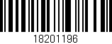 Código de barras (EAN, GTIN, SKU, ISBN): '18201196'