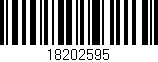 Código de barras (EAN, GTIN, SKU, ISBN): '18202595'